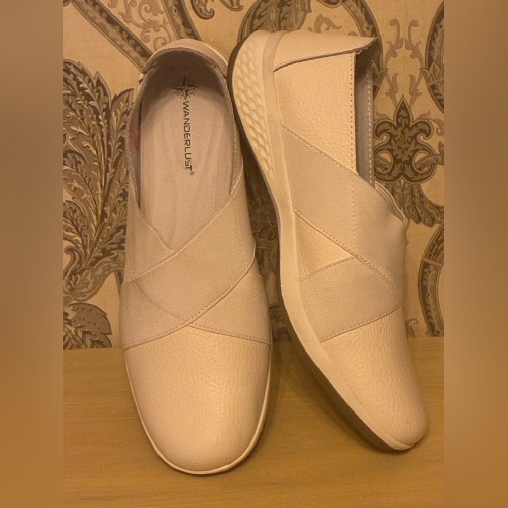 Wanderlust Women's White Slip-On Shoes